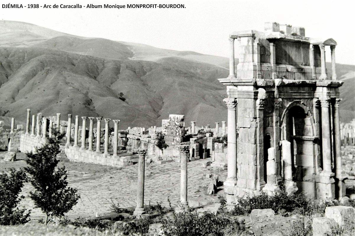 1- Djemila 1938. Arc de Caracalla (2).JPG